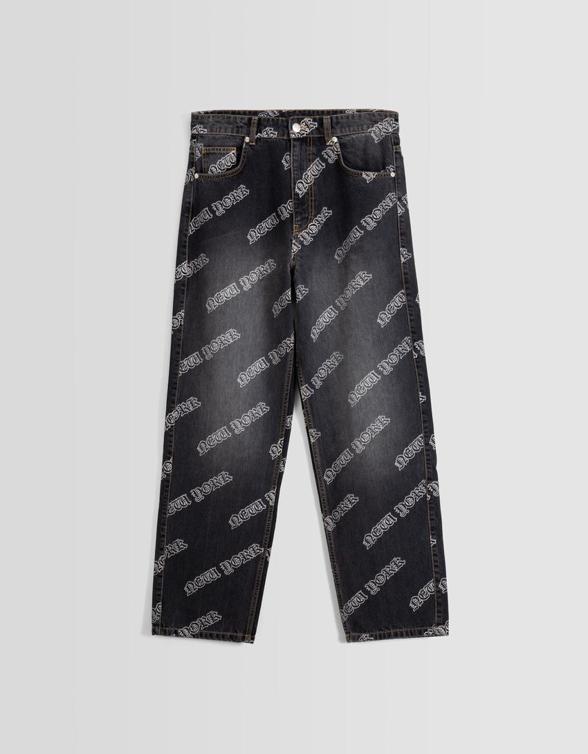 calças jeans largas