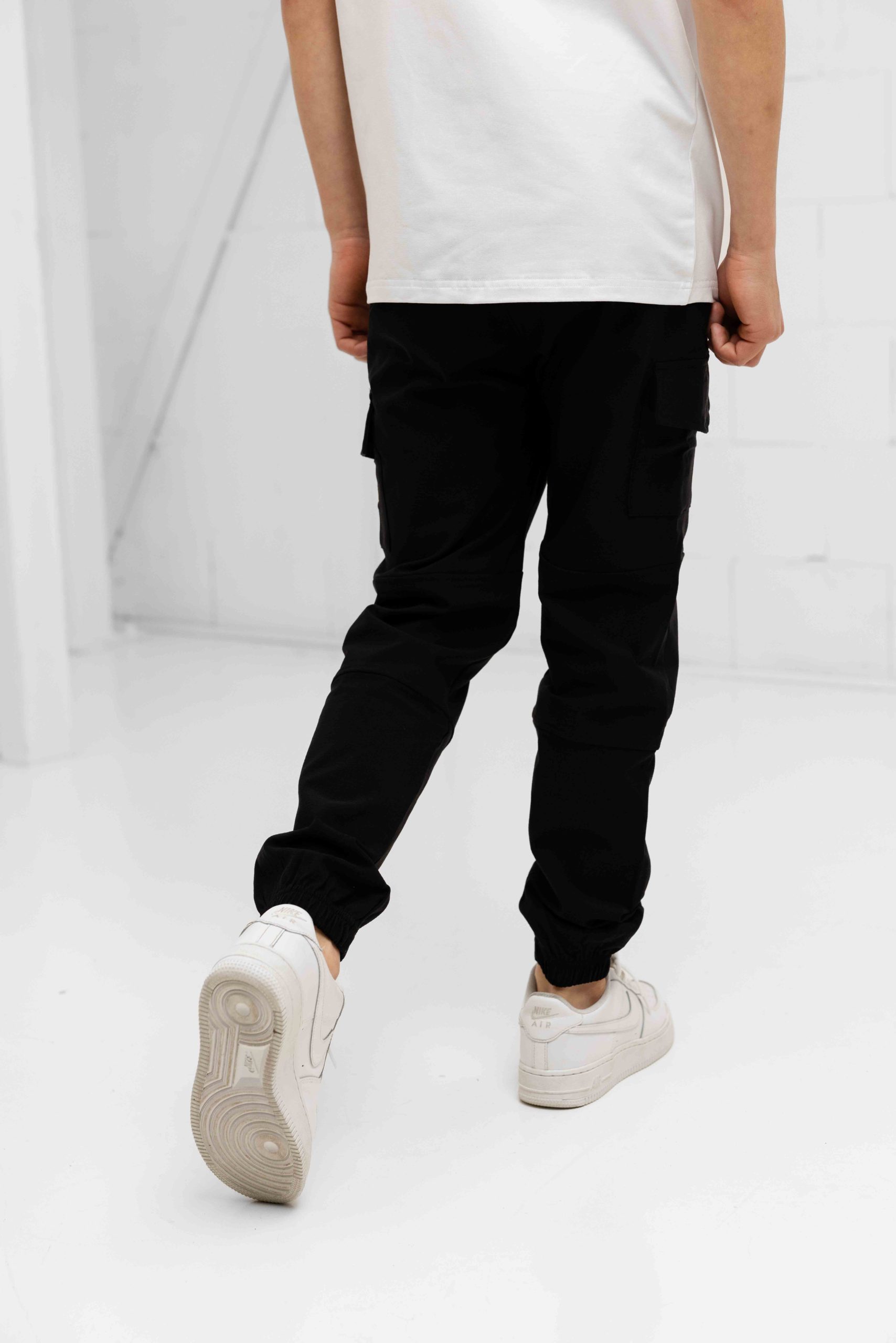 Black Bananas Cargo Broek Kids Zwart