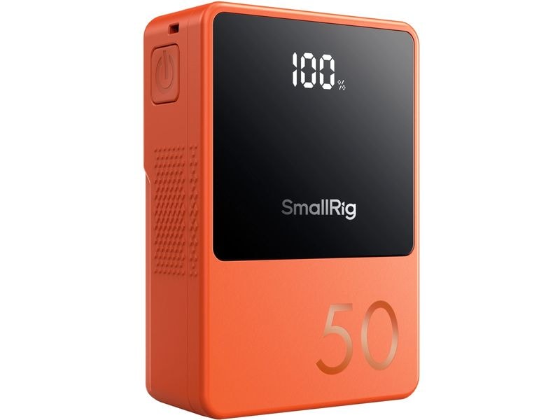 Smallrig VB50 Mini V-Mount-Batterie Orange Kompakter und leichter V-Mount-Akku
