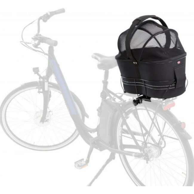 Panier vélo transport chien Trixie pour porte-bagages larges