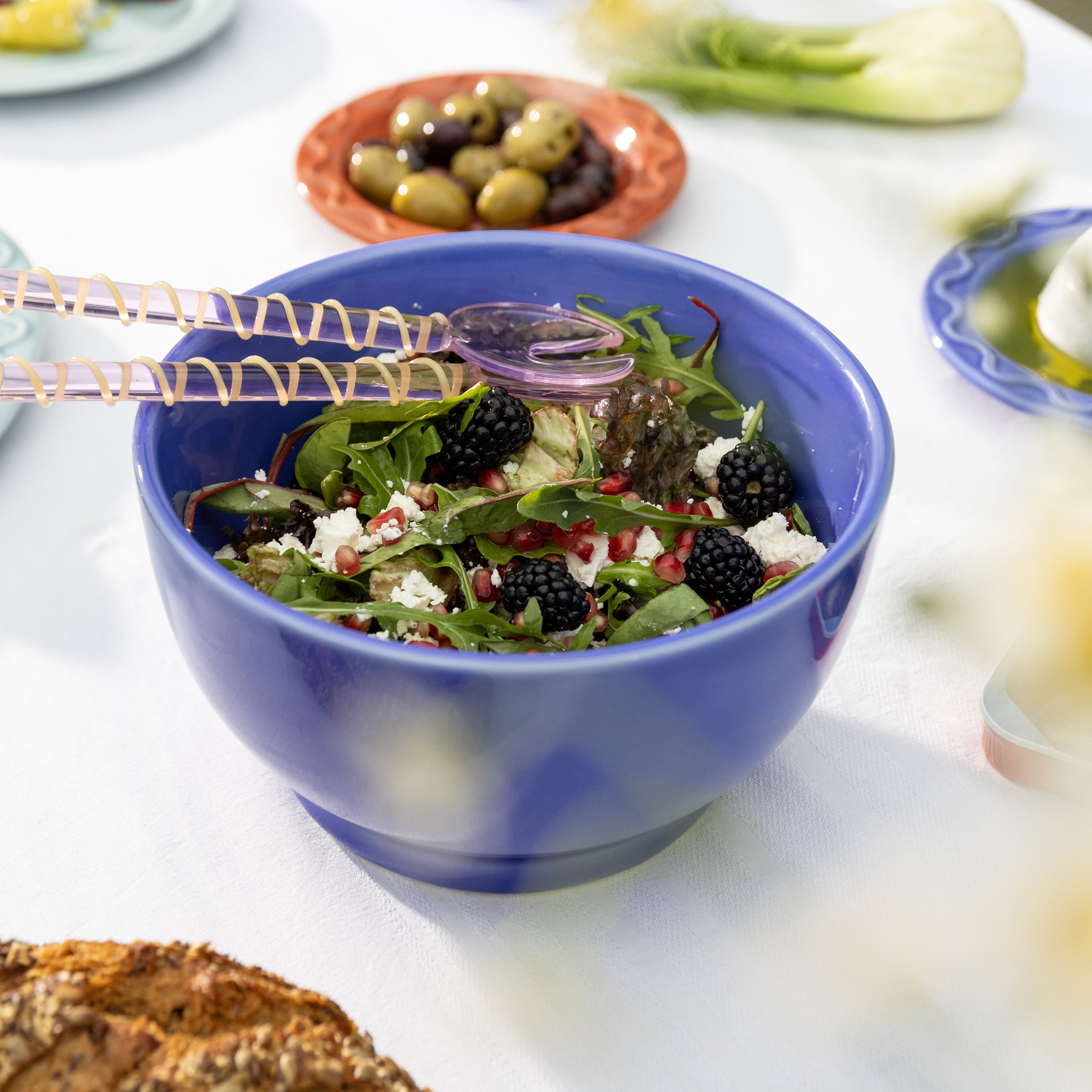 &k amsterdam Sling Saladebestek - Roze