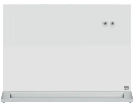 Nobo magnetisk skrivebords whiteboard med glasoverflade 585x447 mm Brilliant hvid