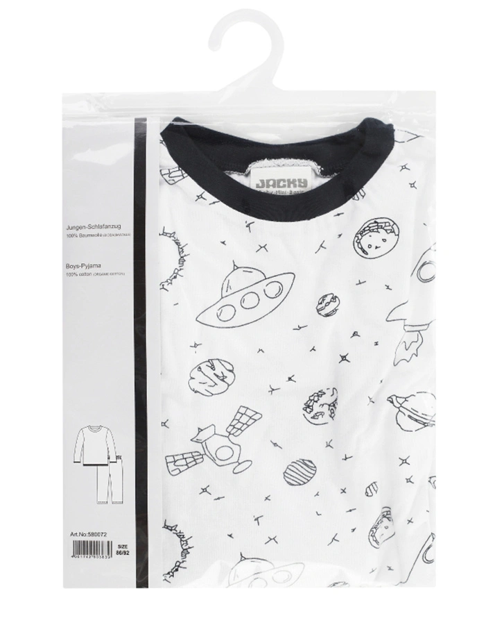 Schlafanzug SPACE lang in navy