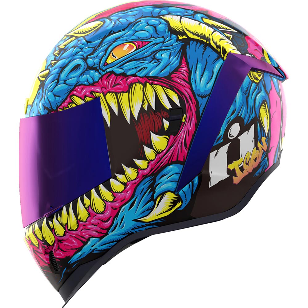 Icon - Casque Airform Mips® Kryola Kreep™ Bleu / Rose / Jaune