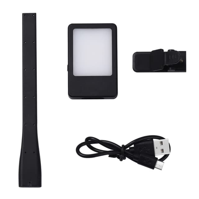 Genopladeligt læselys læselampe Clip On LED Book Light