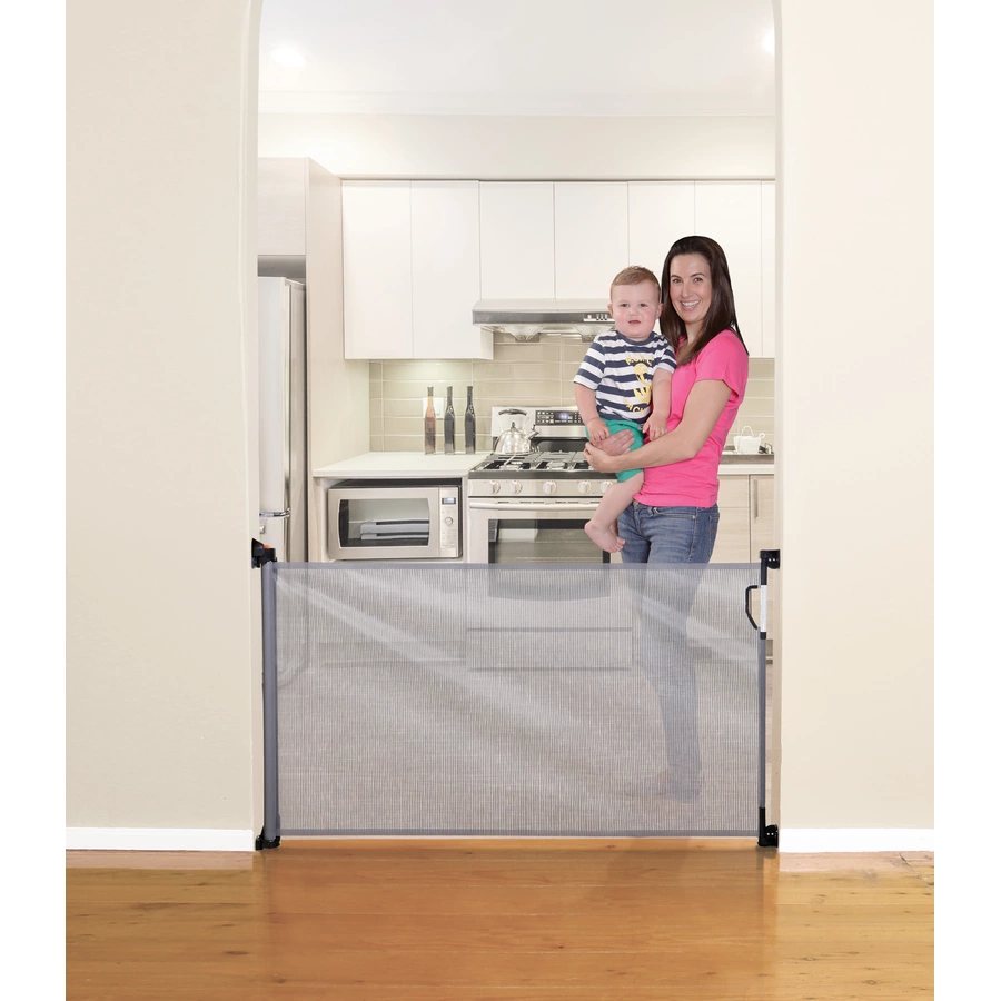 Dreambaby® einziehbares Türschutzgitter, Grau