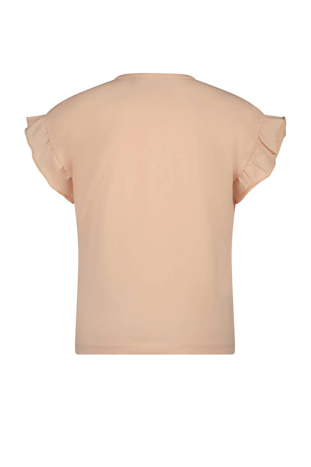 NONO T-shirt Kanou met tekst zalmroze