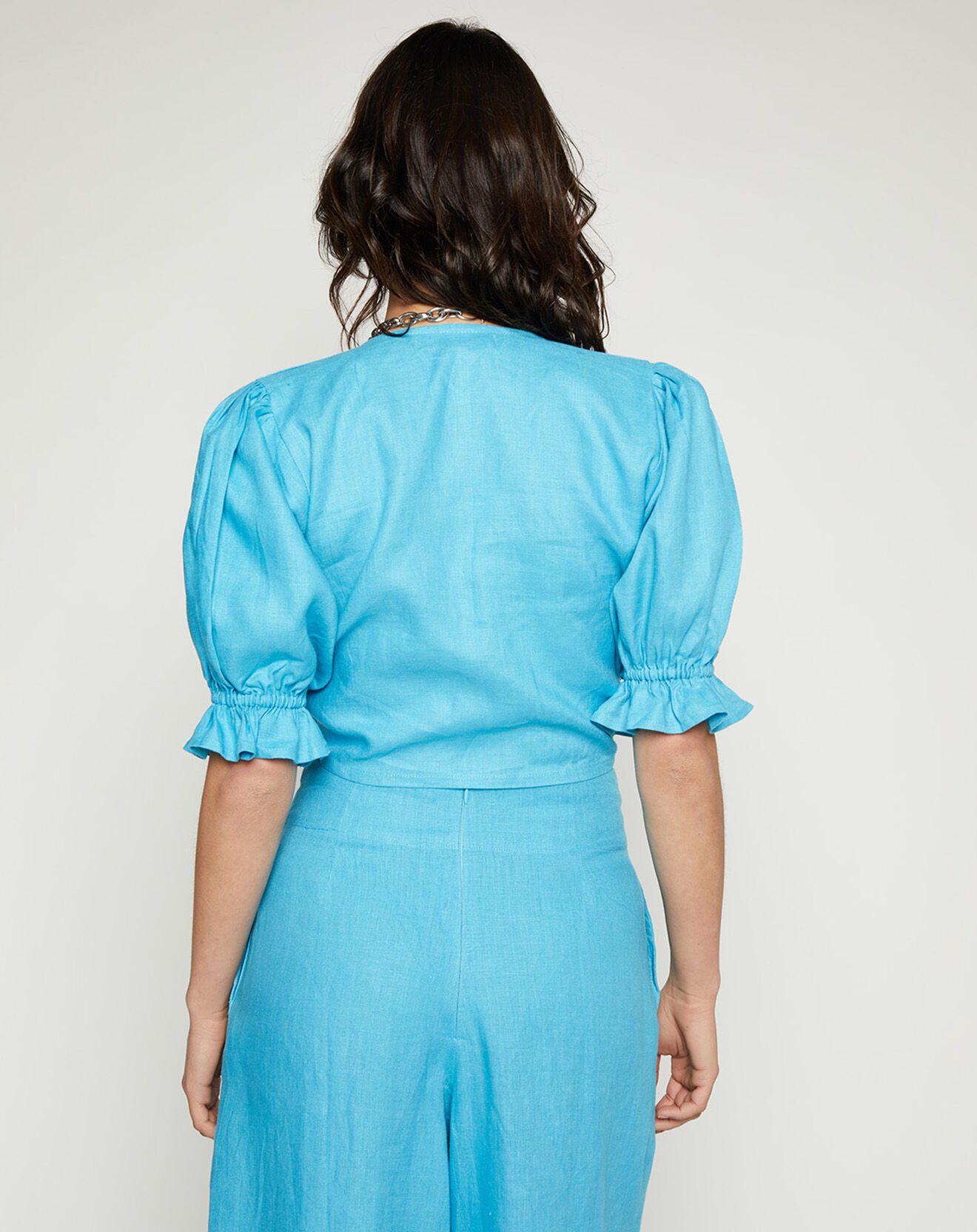 Faithfull the Brand Top 100% Lin Jamais bleu