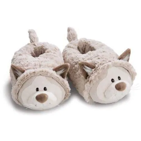 NICI Hausschuhe Schneekatze Junge Größe 34-37