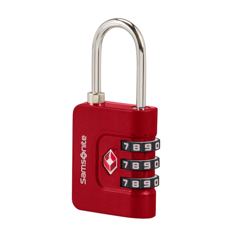 Samsonite TA Revolution Combilock 3 Dial TSA Red