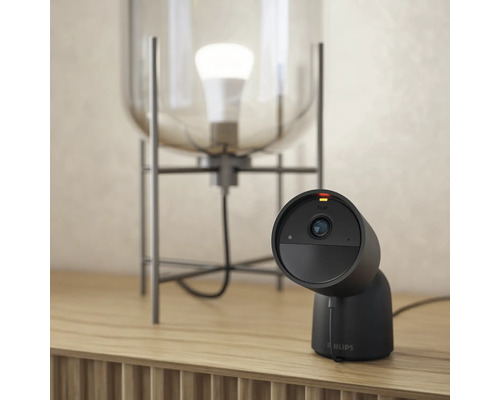 Philips Hue Secure bedrade camera met standaard, zwart