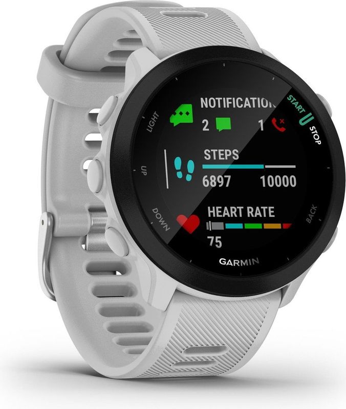 Garmin - Forerunner 55 - Smartwatch - Wit - GPS - Hartslagmeting