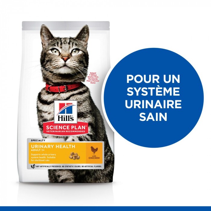 HILL'S Science Plan Urinary Health au Poulet - Croquettes pour chat