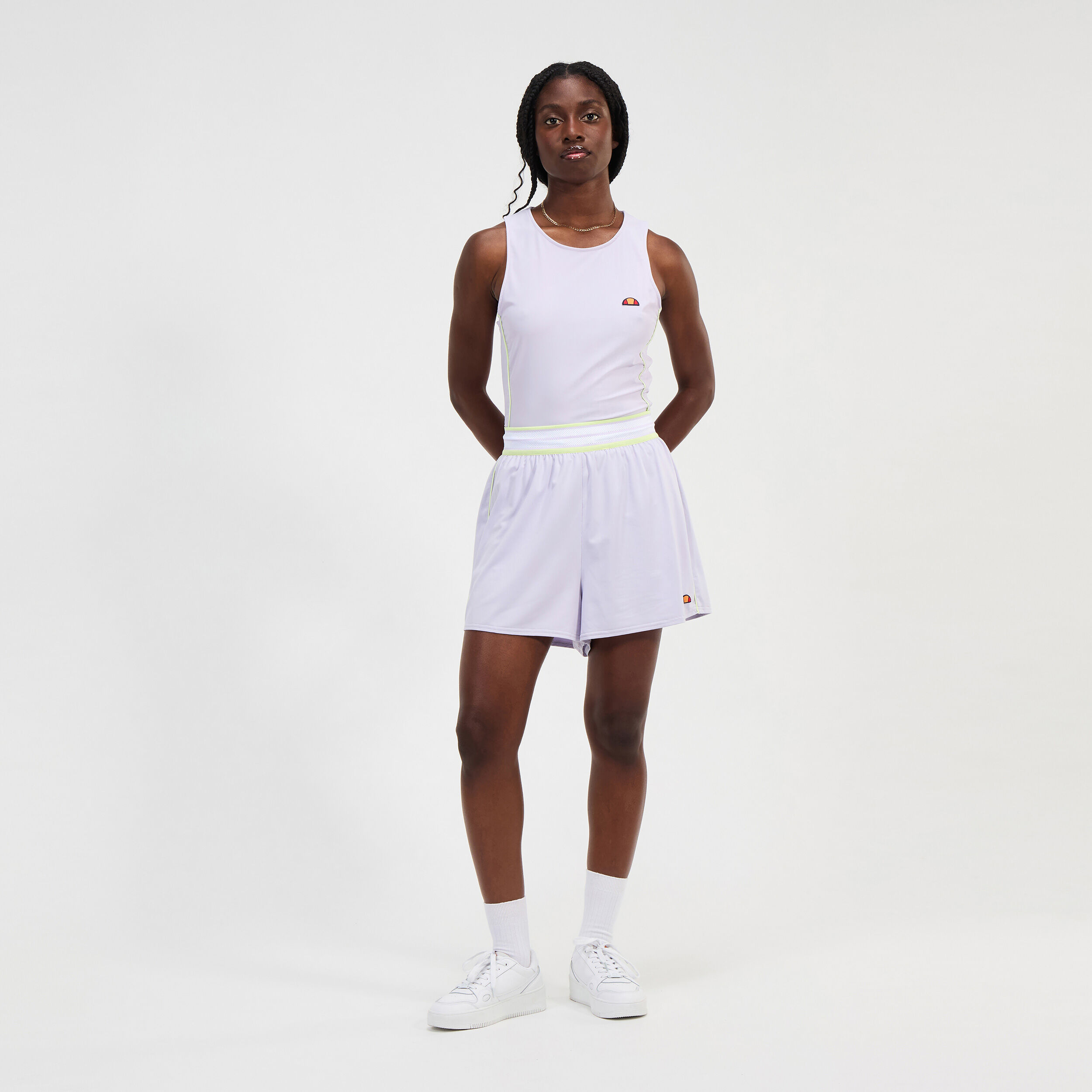 Ellesse Coburg Shorts Femmes - Lilas , Blanc