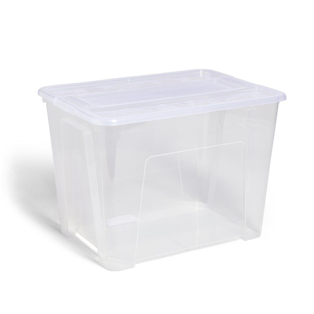 Box rangement 21L plastique transparent 38xH27,2x28cm