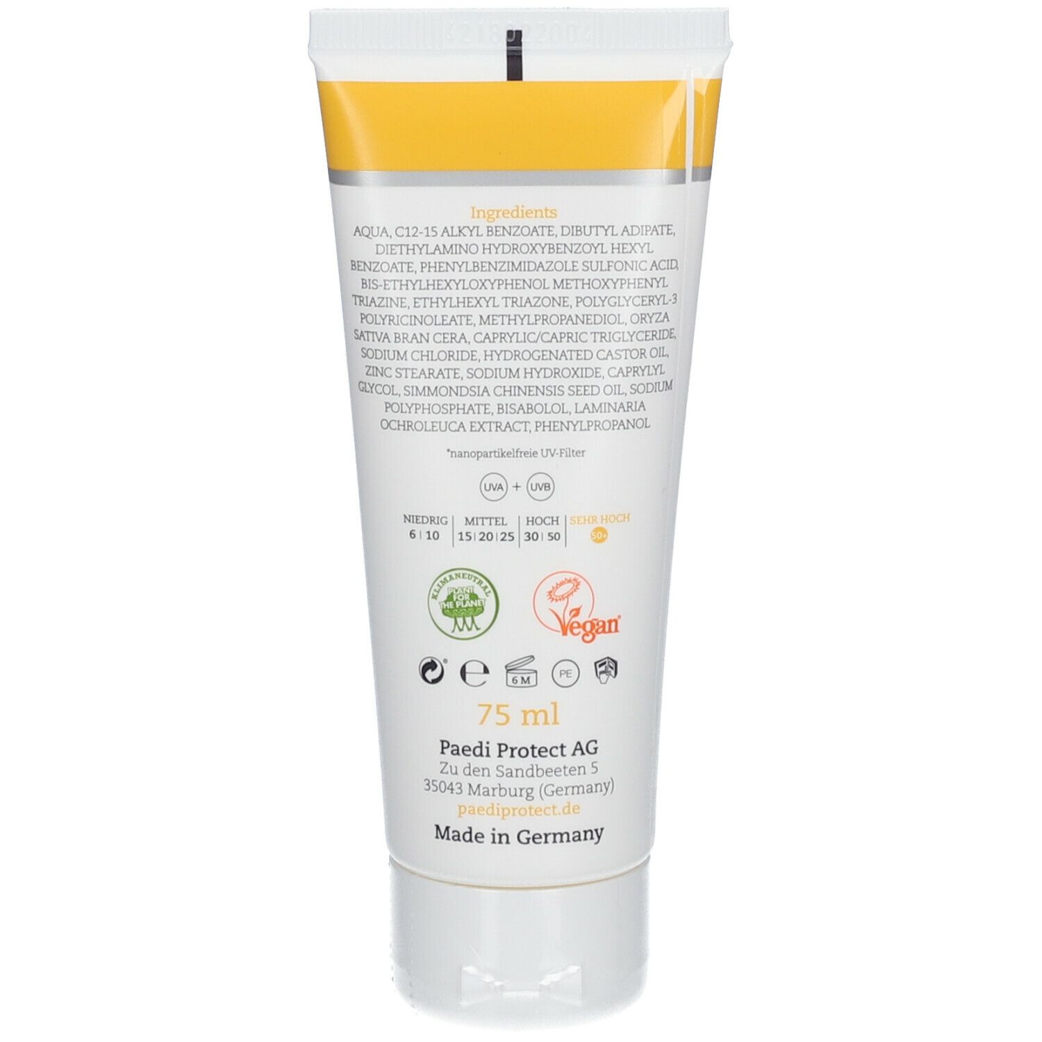 PAEDIPROTECT Meeressonnencreme LSF 50+