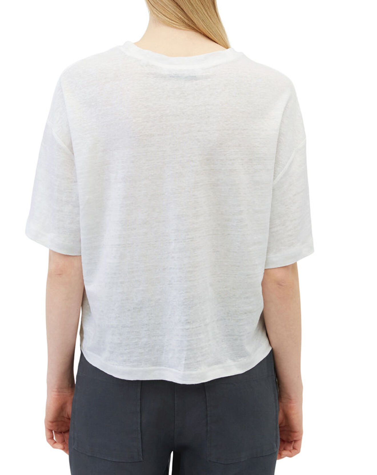 Marc O'Polo T-Shirt 100% Lin Oversized blanc