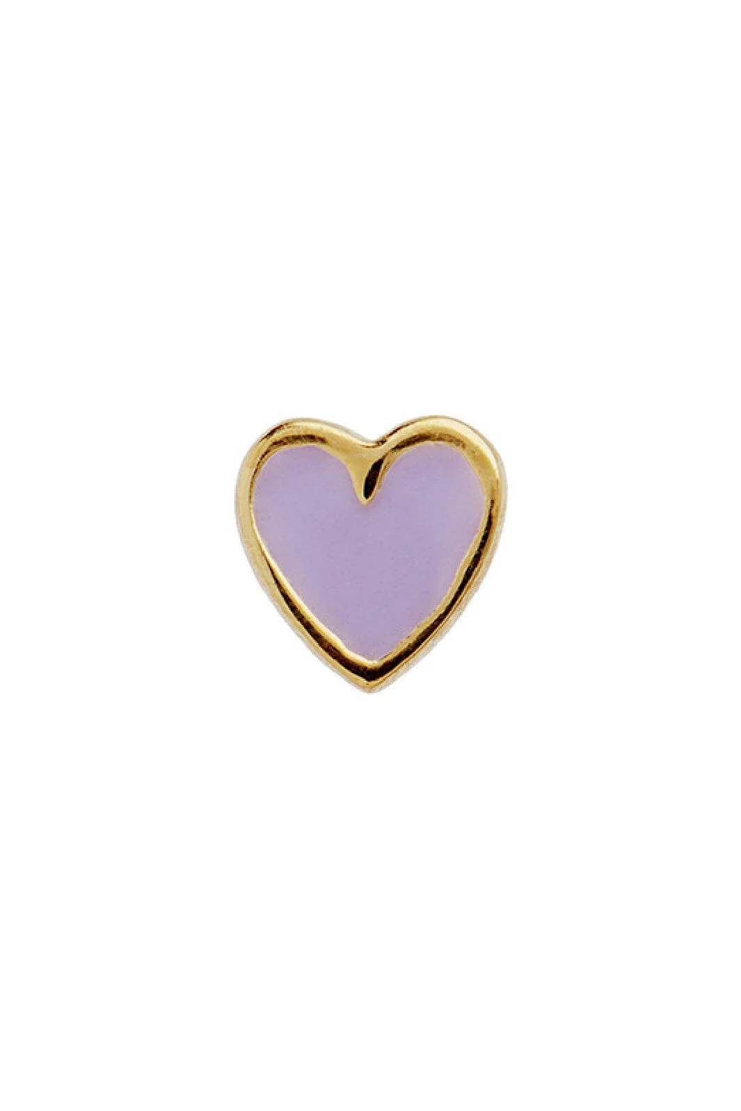 Stine A Petit Love Heart Purple Sorbet Enamel Goldenen