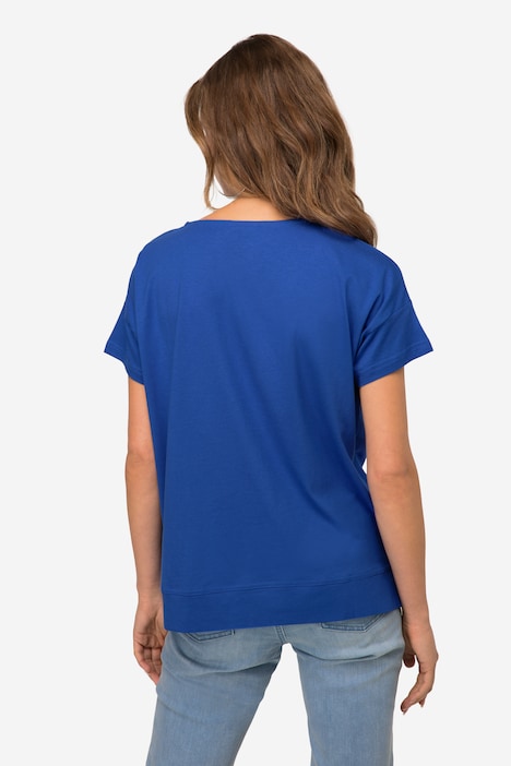 T-Shirt, oversized, Rundhals, Halbarm
