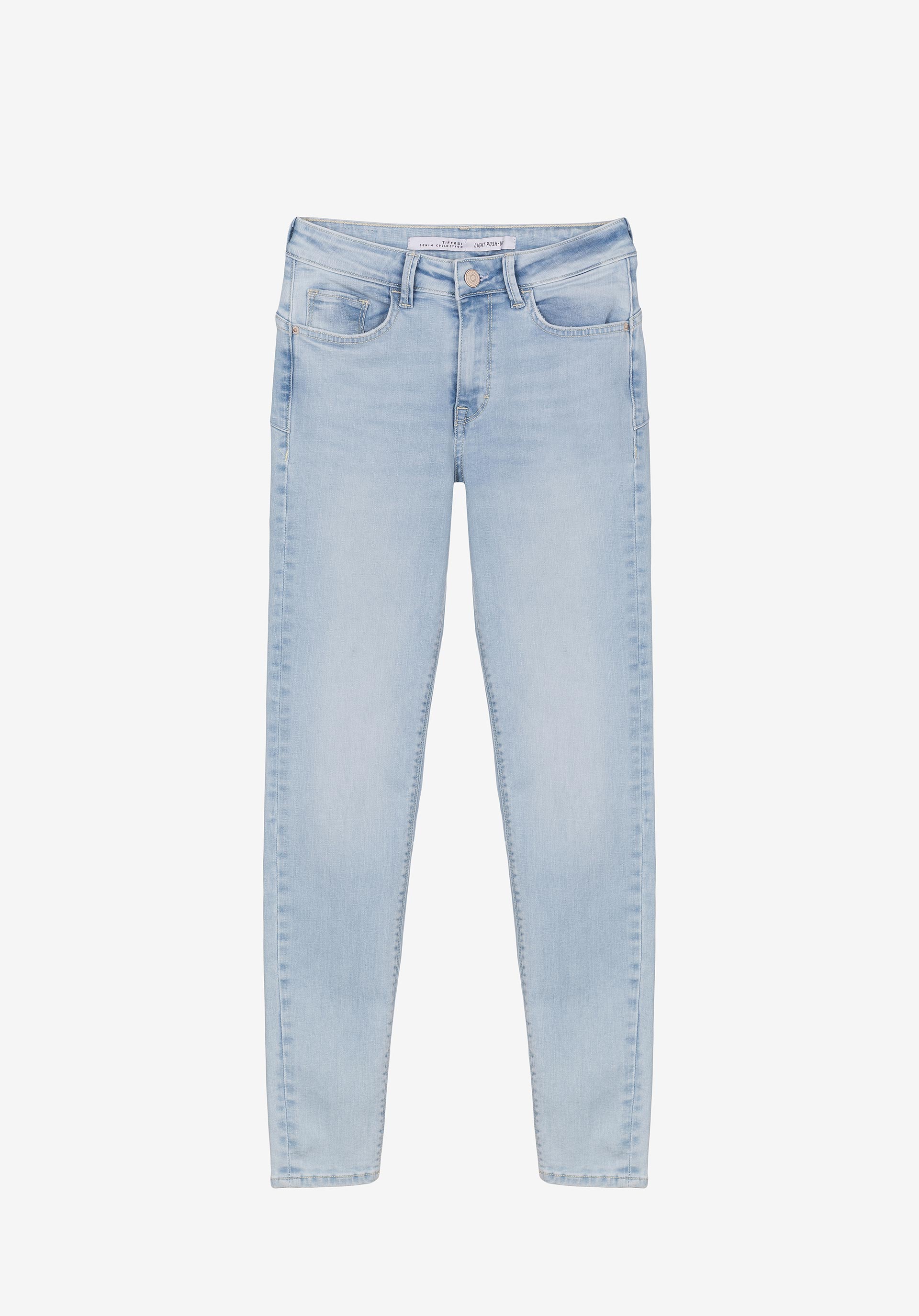 Jeans Light Push-up Skinny Cintura Média