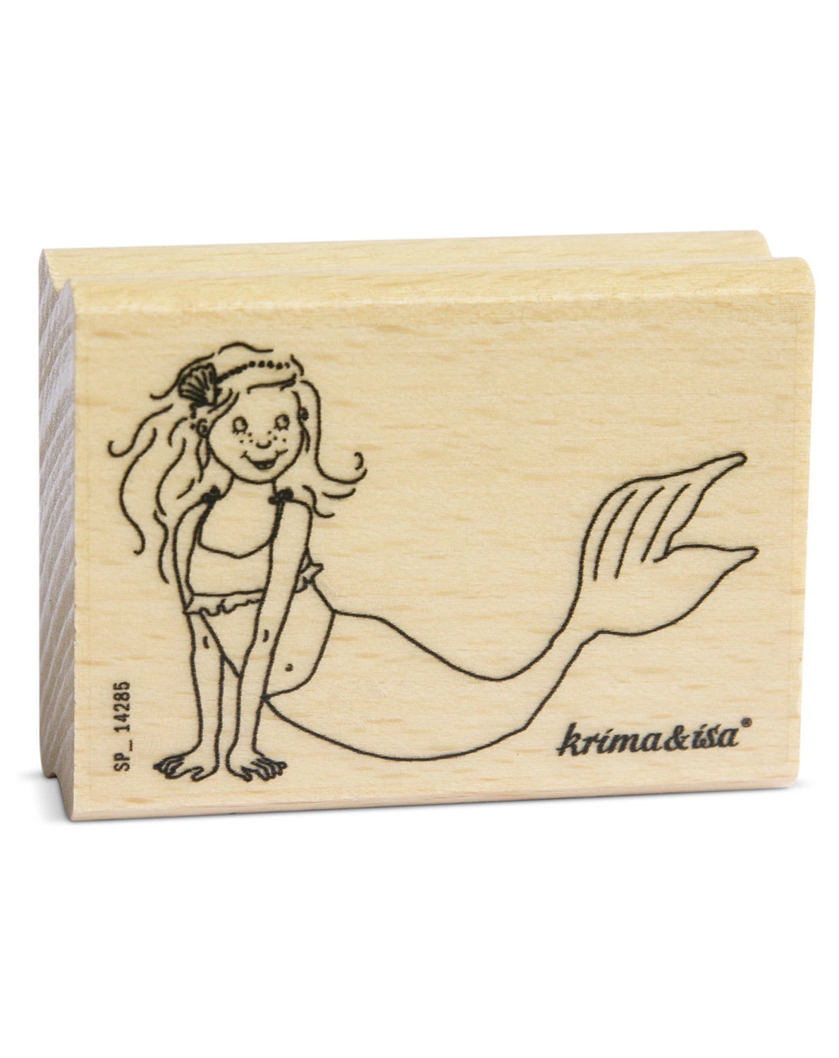 Stempel MEERJUNGFRAU aus Holz