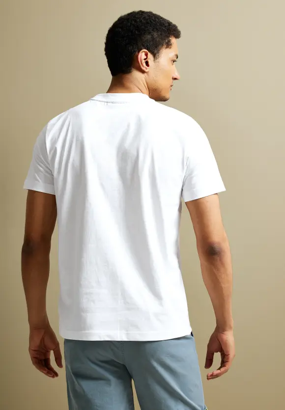 T-Shirt mit Frontprint - White