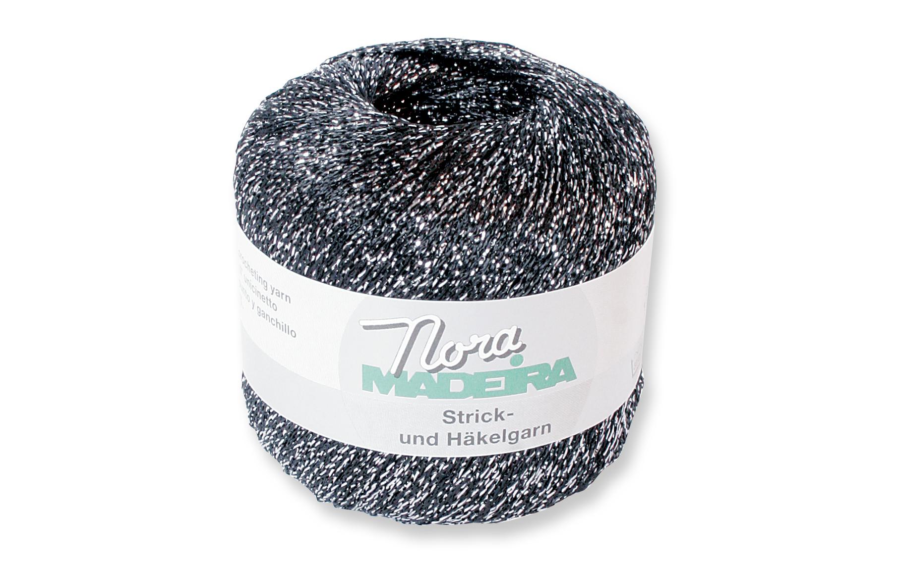 Näh- und Stickgarn Nora 25 g AnthrazitGarn ideal zum Stricken von Kleidungsstücken oder Filethäkelei