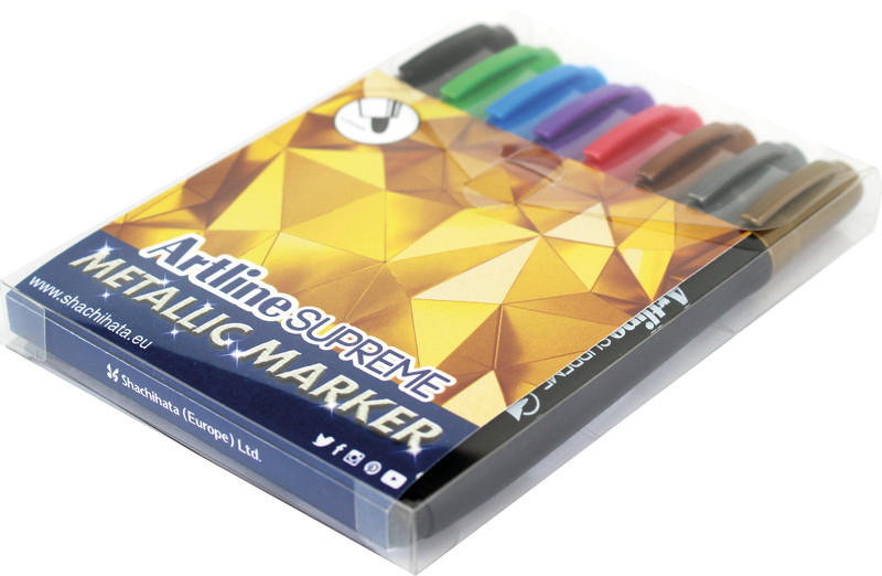 (8er Set) Acryl Stifte Metallic Marker Supreme (EPF790W8) - Bunt