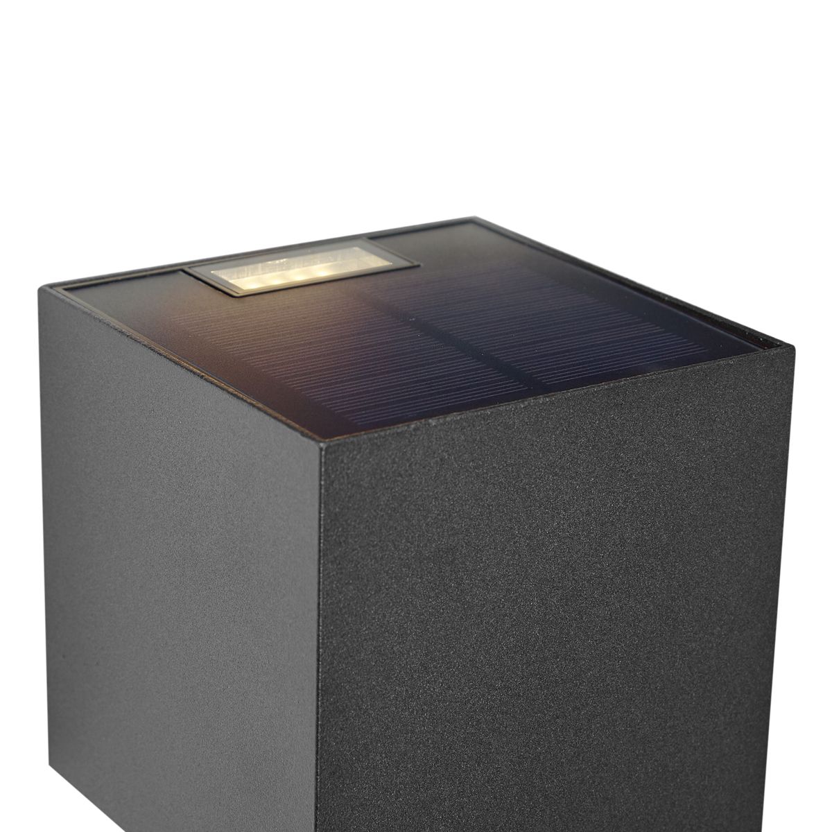 Buiten wandlamp zwart incl. LED 2-lichts IP65 met dimlicht en solar - Charlene