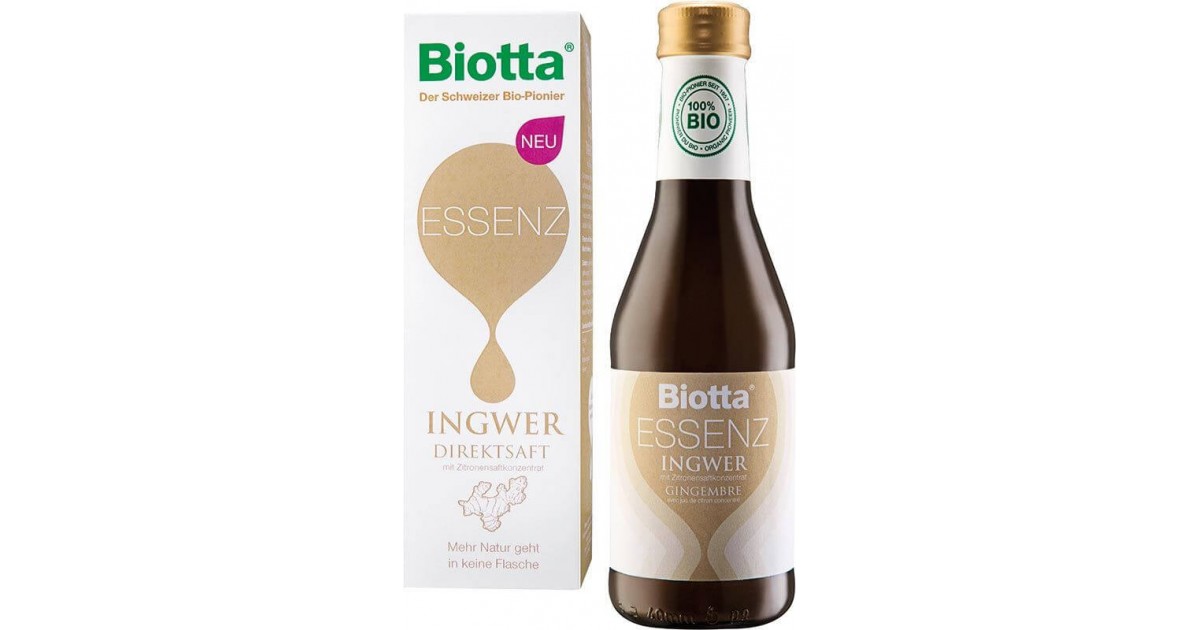 BIOTTA Essenz Ingwer<br>6 × 2.5 dl, Flasche, Bio