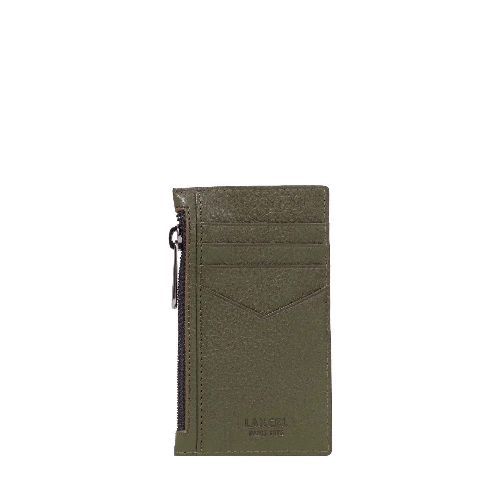Zipped card-holder Come de Lancel-Kaki Fonce