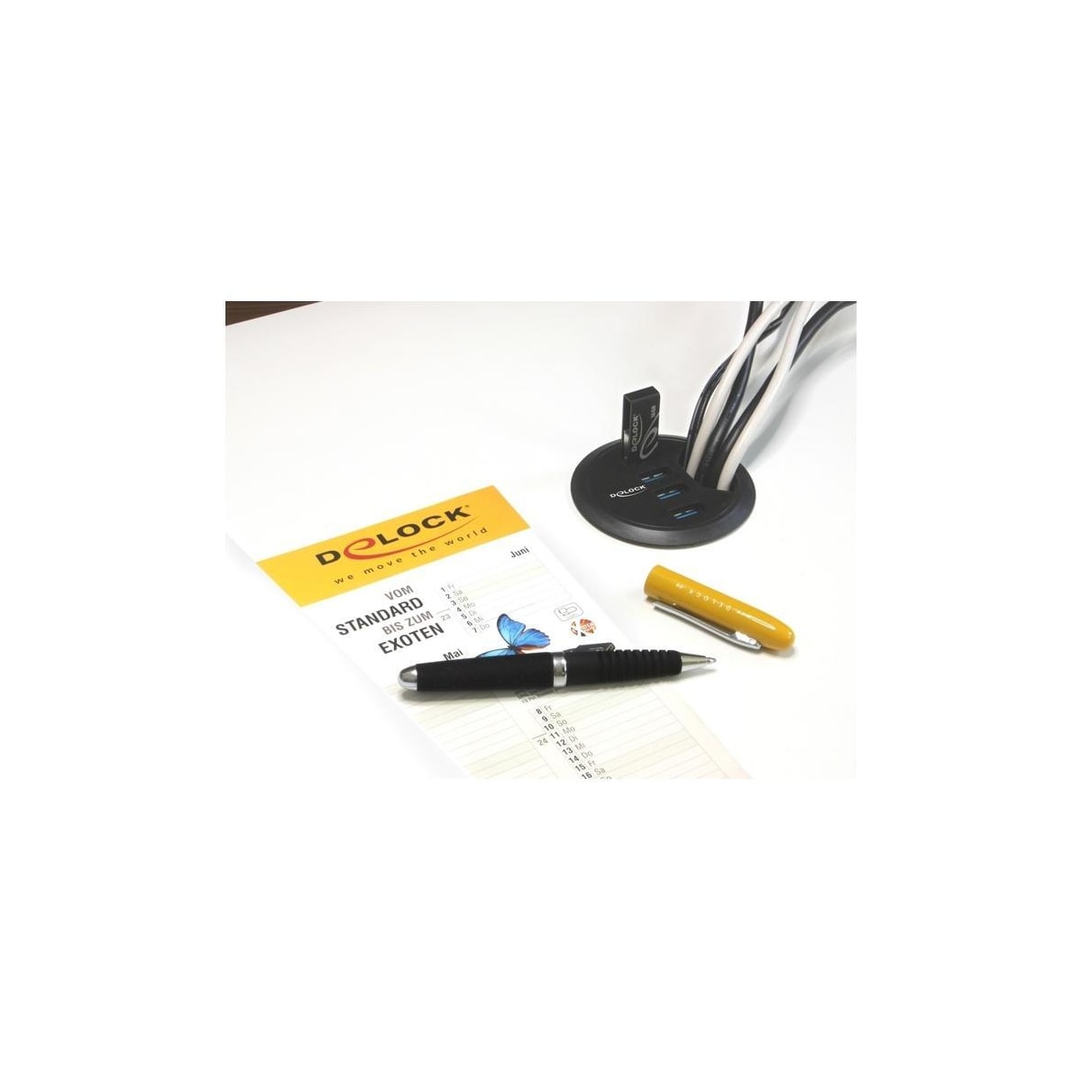 Delock In-Desk Hub 4 Port USB 3.0