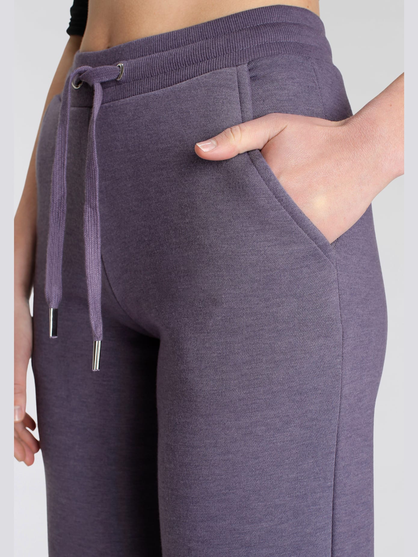 Pantalon détente pantalon molletonné confortable avec jambes larges