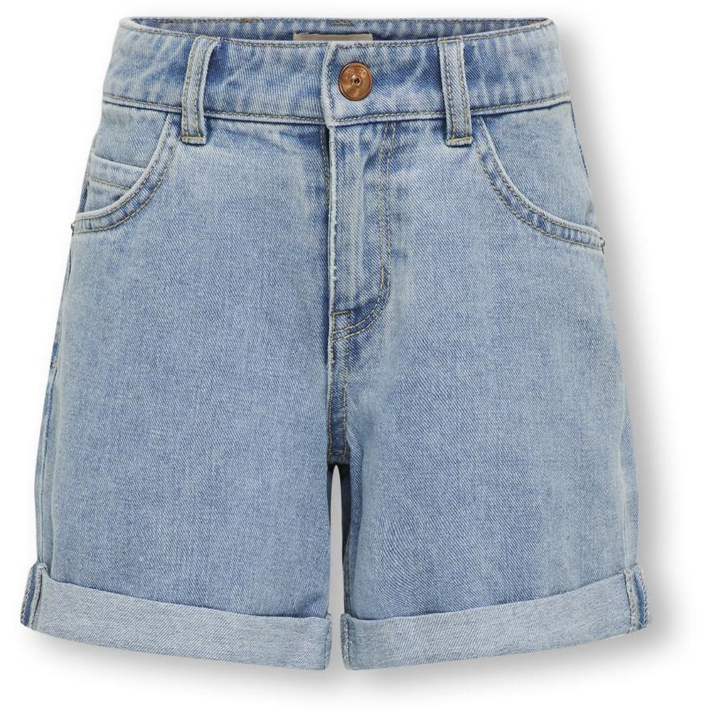 Køb kids ONLY Light Blue Denim Kogvega Reg Mom Shorts Dnm Bjbox Noos
