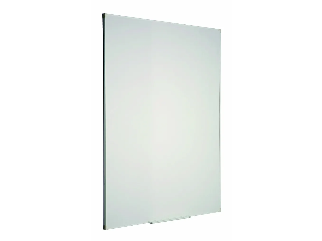 Whiteboardtavle, glasemaljeret overflade, hvid aluminiumsramme, størrelse: 120 x 150 cm