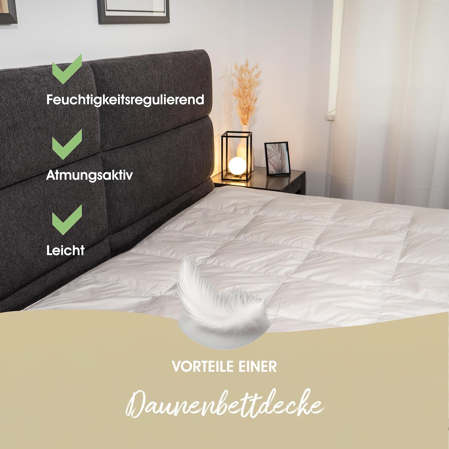Sanders-Kauffmann Eiderdaunendecke Atelier Sanders Universal 135x200