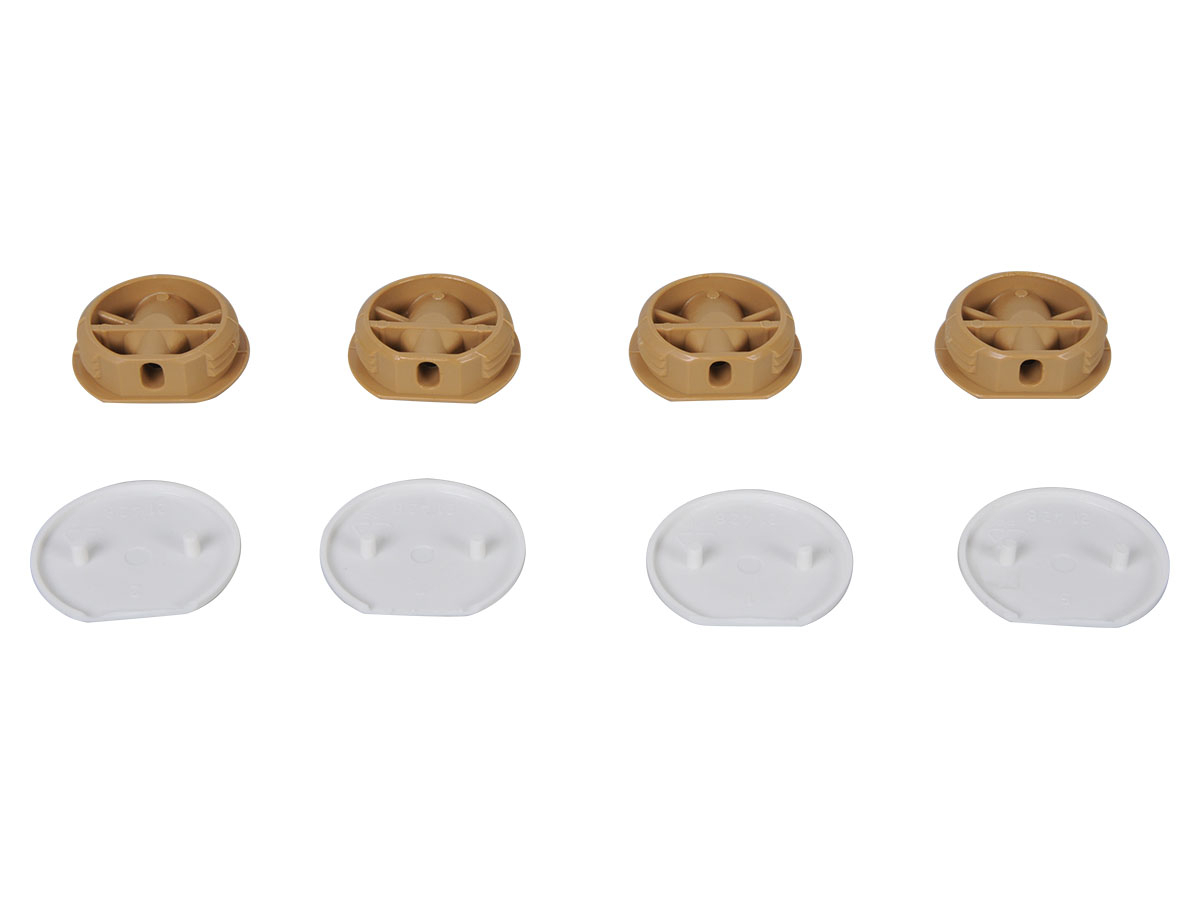 Obelink ronde hoekverbinders - white