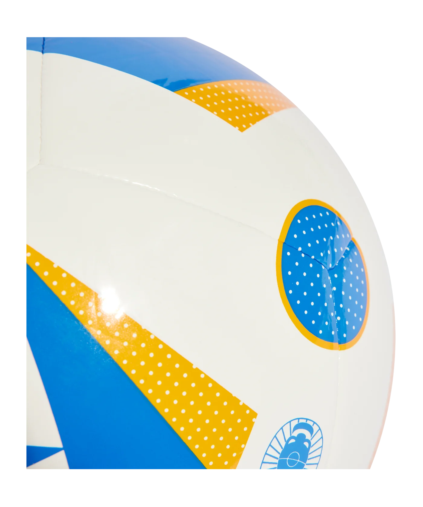 adidas Fussballliebe Club Trainingsball EM 2024 Weiss Blau Orange