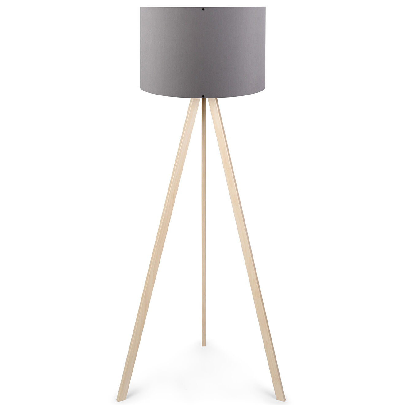 Opviq Lampadaire Ayd gris/chêne - 38x140x200 cm