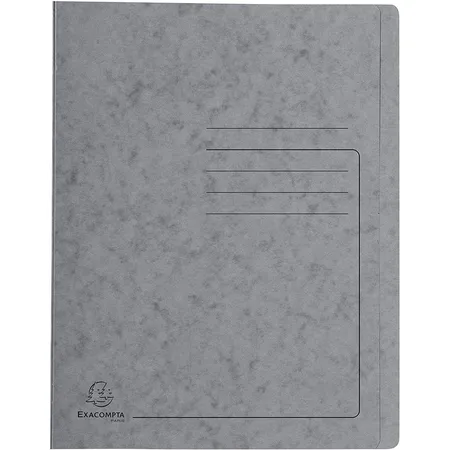 Exacompta Schnellhefter Colorspan bedruckt, 24 x 32 cm, für DIN A4, bis zu 350 Blatt, grau