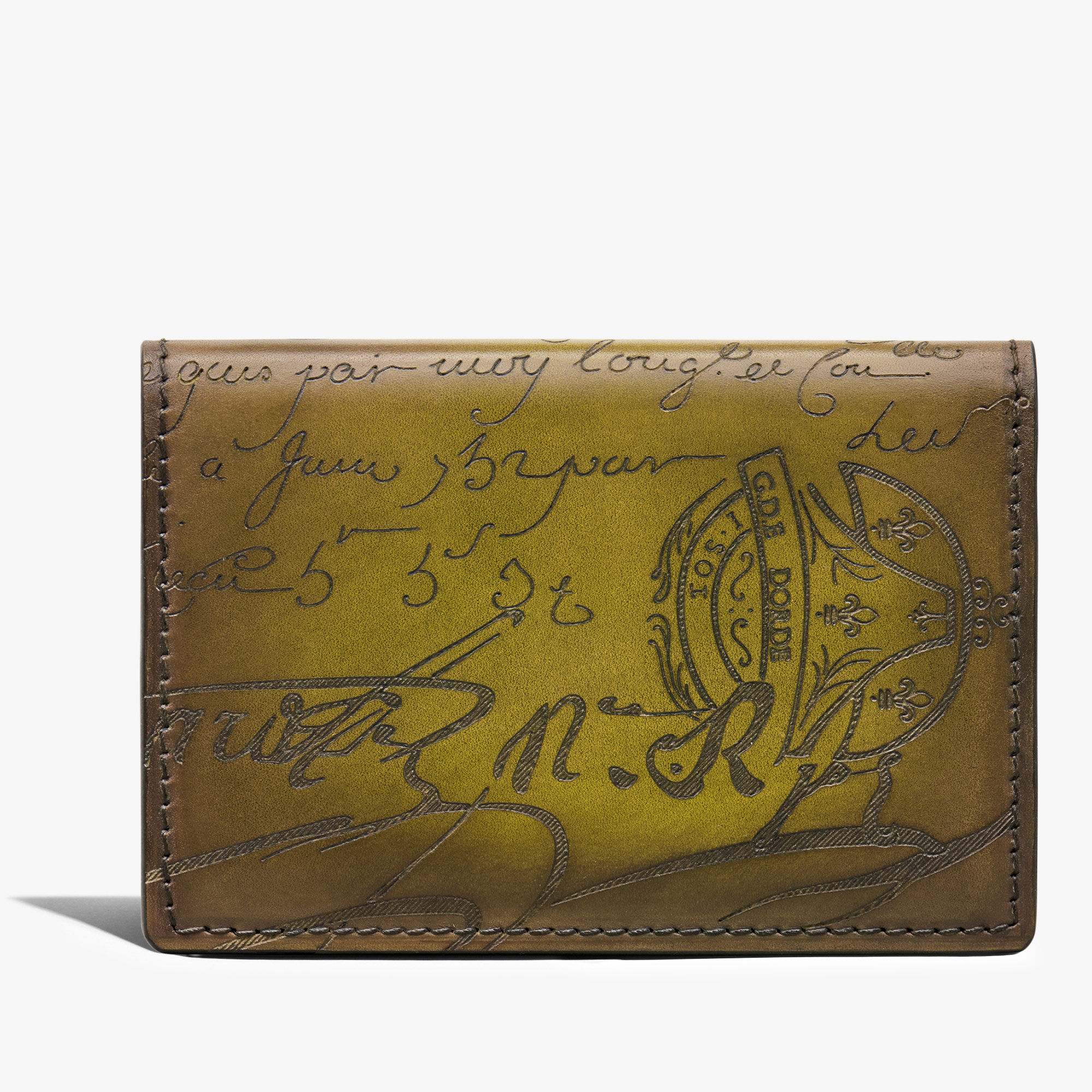 Porte-Cartes Imbuia En Cuir Scritto