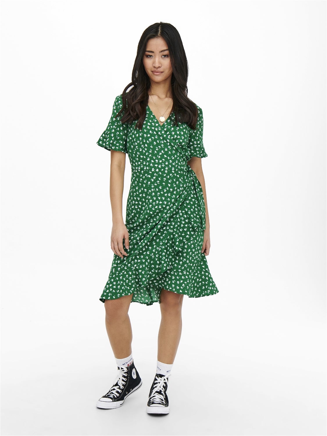 ONLOLIVIA Kurzes Kleid Verdant Green
