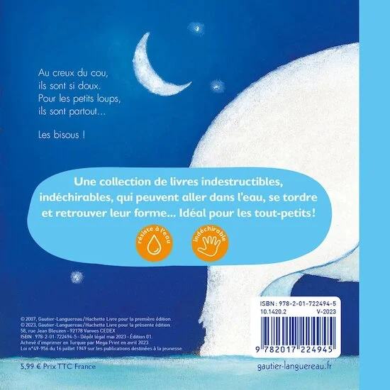 Livre Indéstructible L'heure du Bisou   de               Deux coqs d'or
