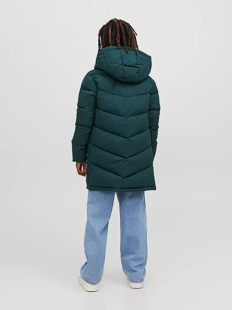 JACK & JONES Jungen Steppjacke  JORVESTERBRO dunkelgrün