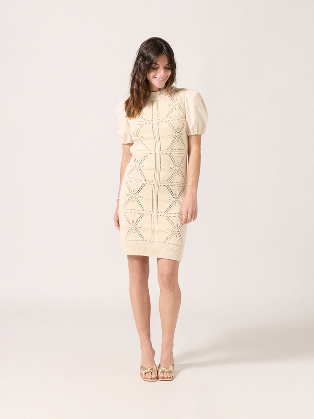 Robe maille ajourée