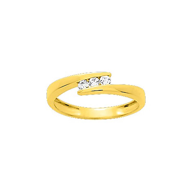 Bague Femme - Oxyde de zirconium - Or 18 Carats