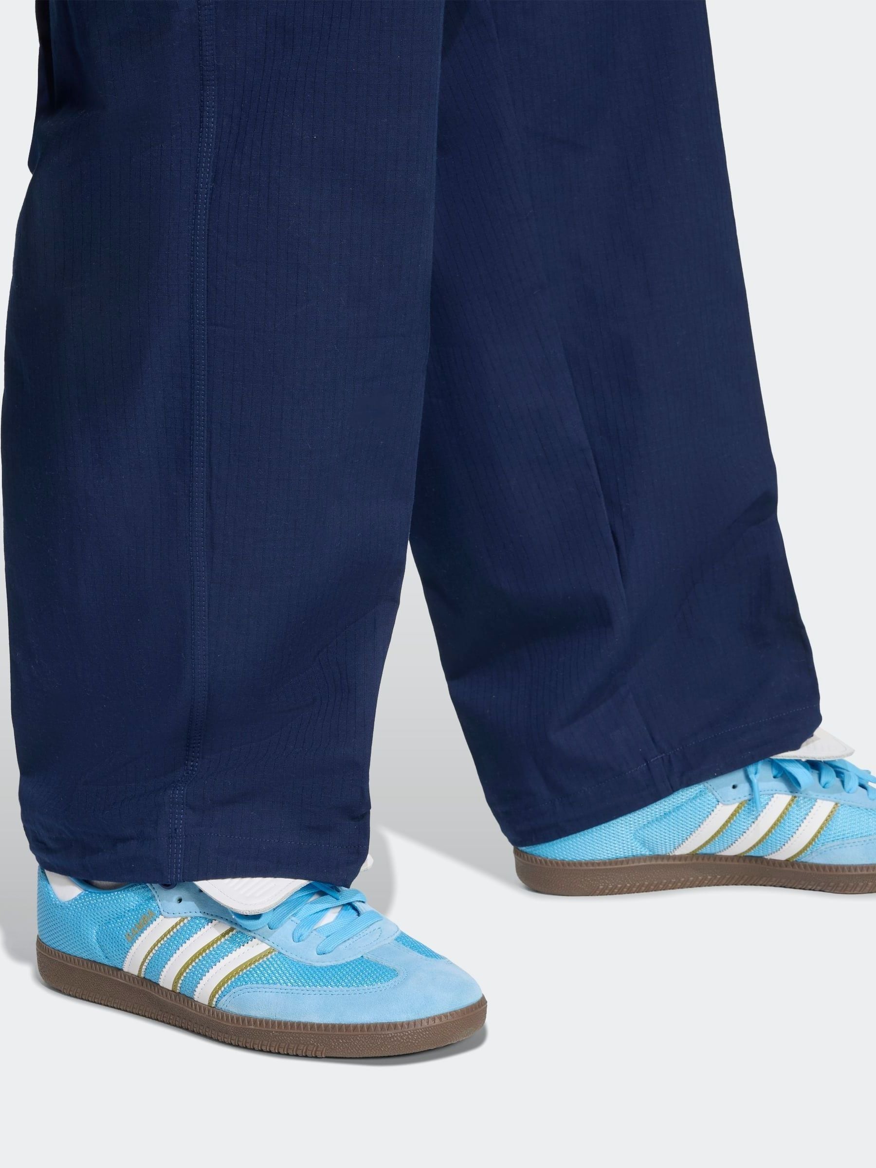 Blauw - adidas Originals Trefoil Essentials geweven joggingbroek