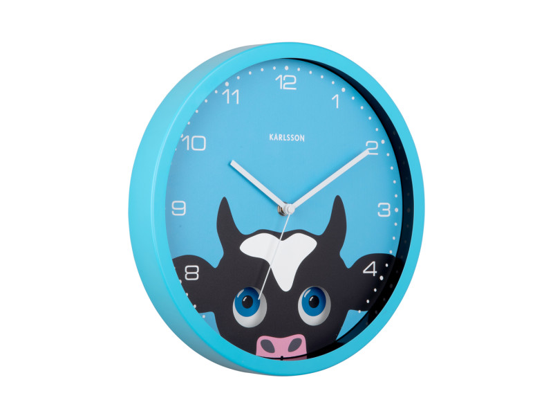 Wall Clock Peekaboo Cow