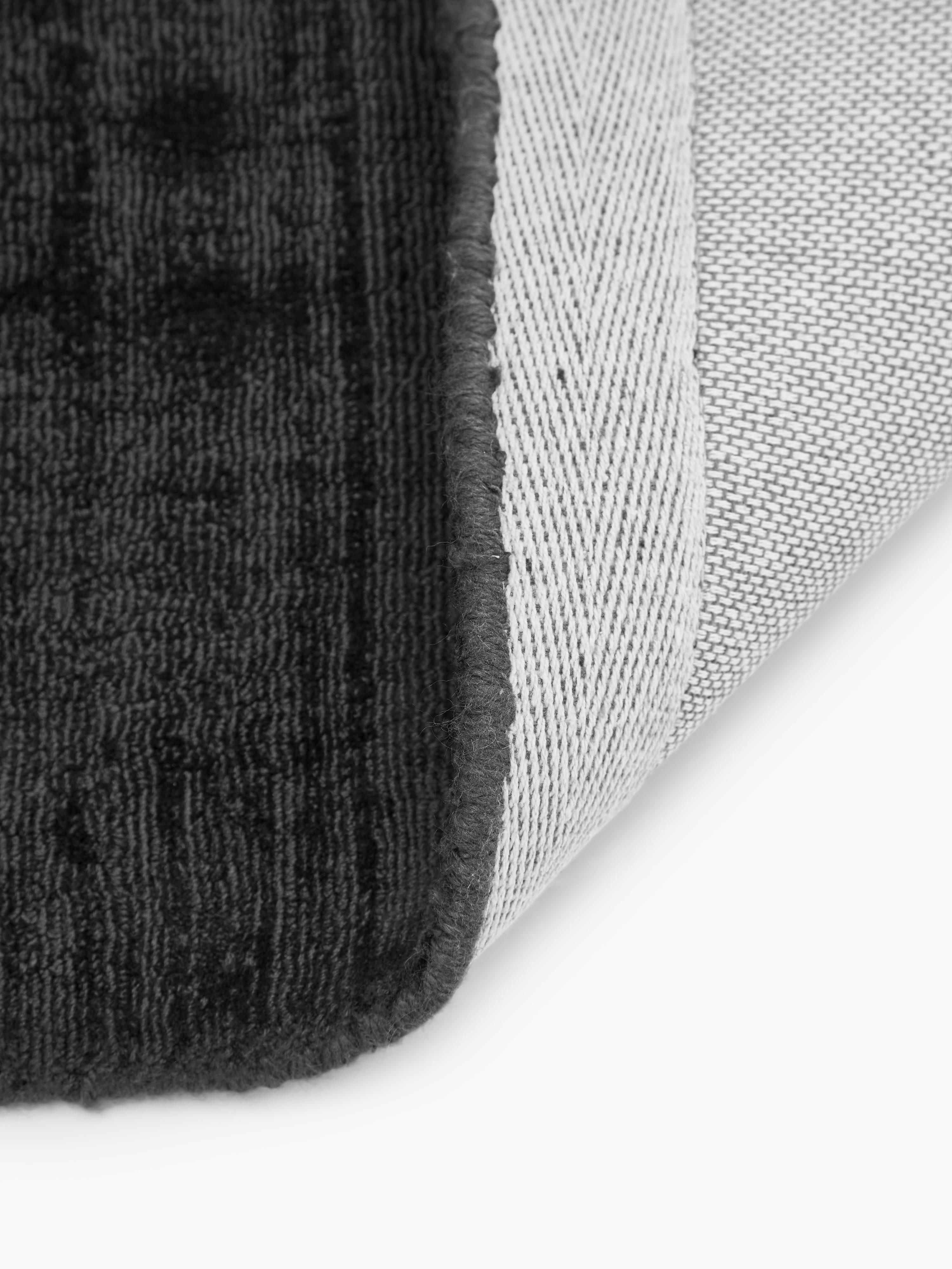 Handgeweven viscose vloerkleed Jane