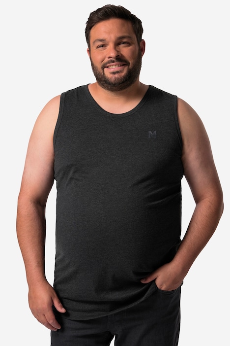 Men+ Tanktop, Basic, 2er-Pack, Rundhals, bis 8 XL